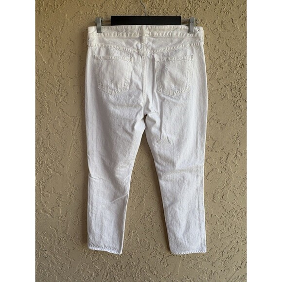 J Crew Sz 28 White Wash Distressed Women’s Mid Rise Jeans Fairy Summer Classic - Picture 10 of 11